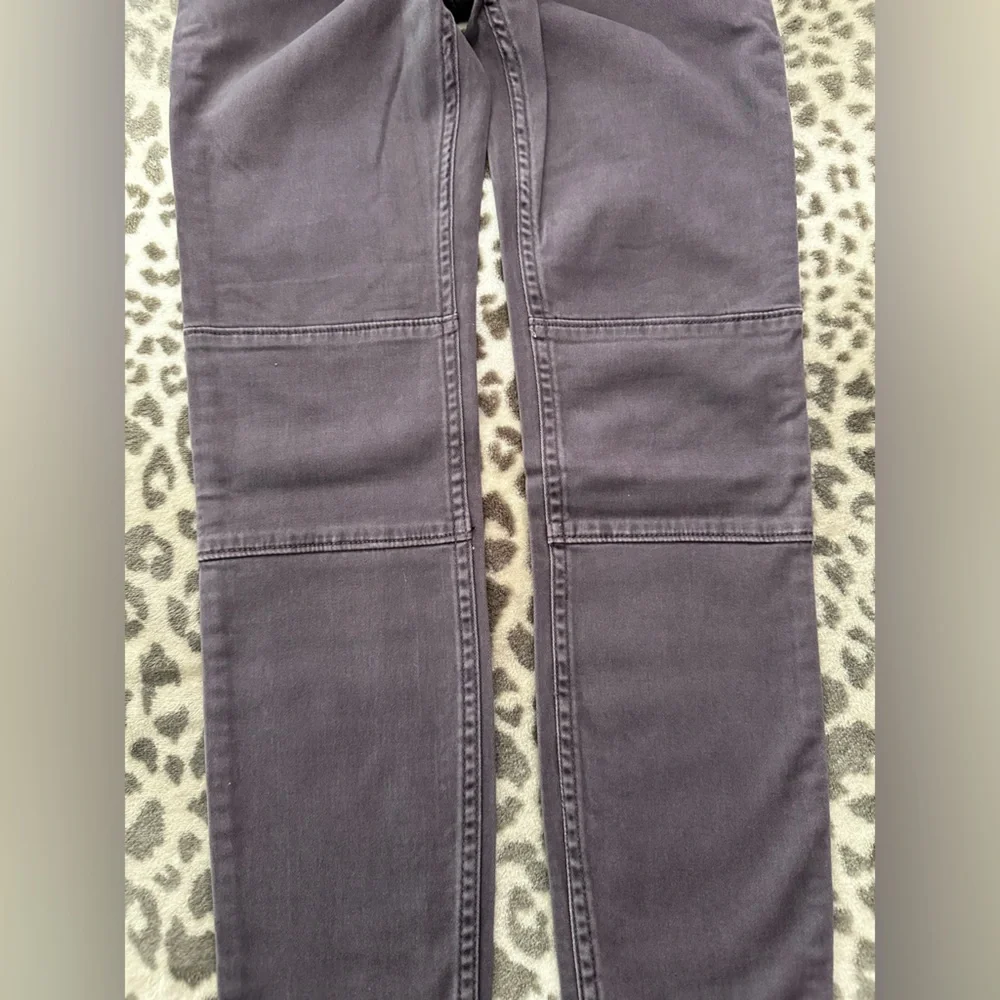 Hollister Crop High Rise Fray Bottom Pants in Gray Purple Size 0 24W